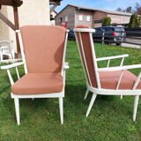 Pair of Baumann Eventail Armchairs - 1980s