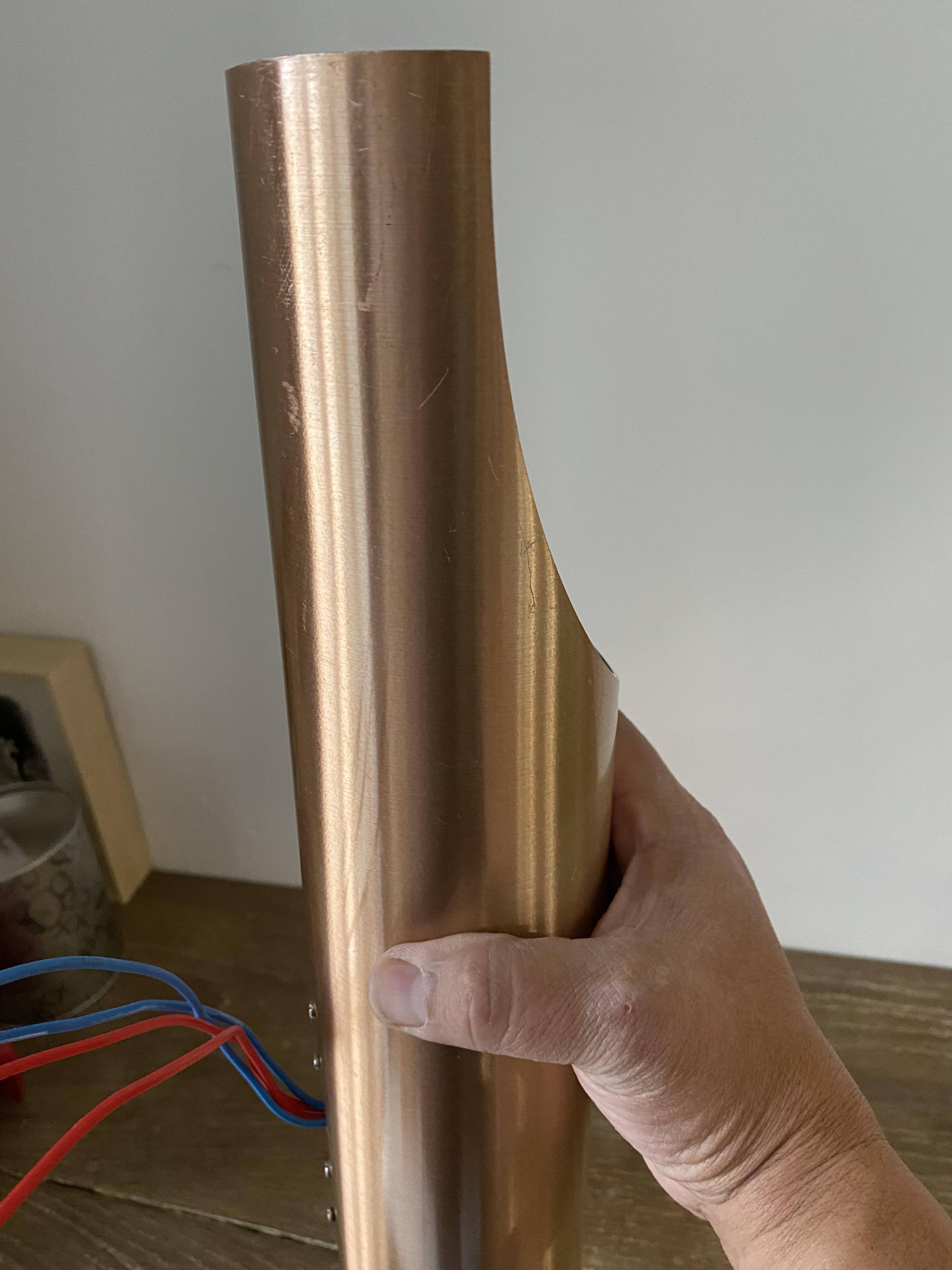 N3 Sconce Fuga XL copper / rosé wall light Raak Komulainen 1970 vintage