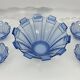 Art Deco Murano glass serving bowl set of 13. Italy 1930s