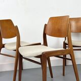 Teak Dining Chairs by Hartmut Lohmeyer for Wilkhahn, 1960s, Set of 6