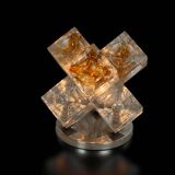 Lampe cubes en verre de stella par poliarte verona desing albino poli " 197