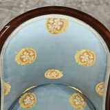 Paire de chaises gondoles en acajou, époque restauration – 1ère partie xixe