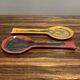Pair of entirely handmade ceramic spoons.