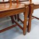 Set of 6 vintage brutalist chairs in oak wood from the 60s
