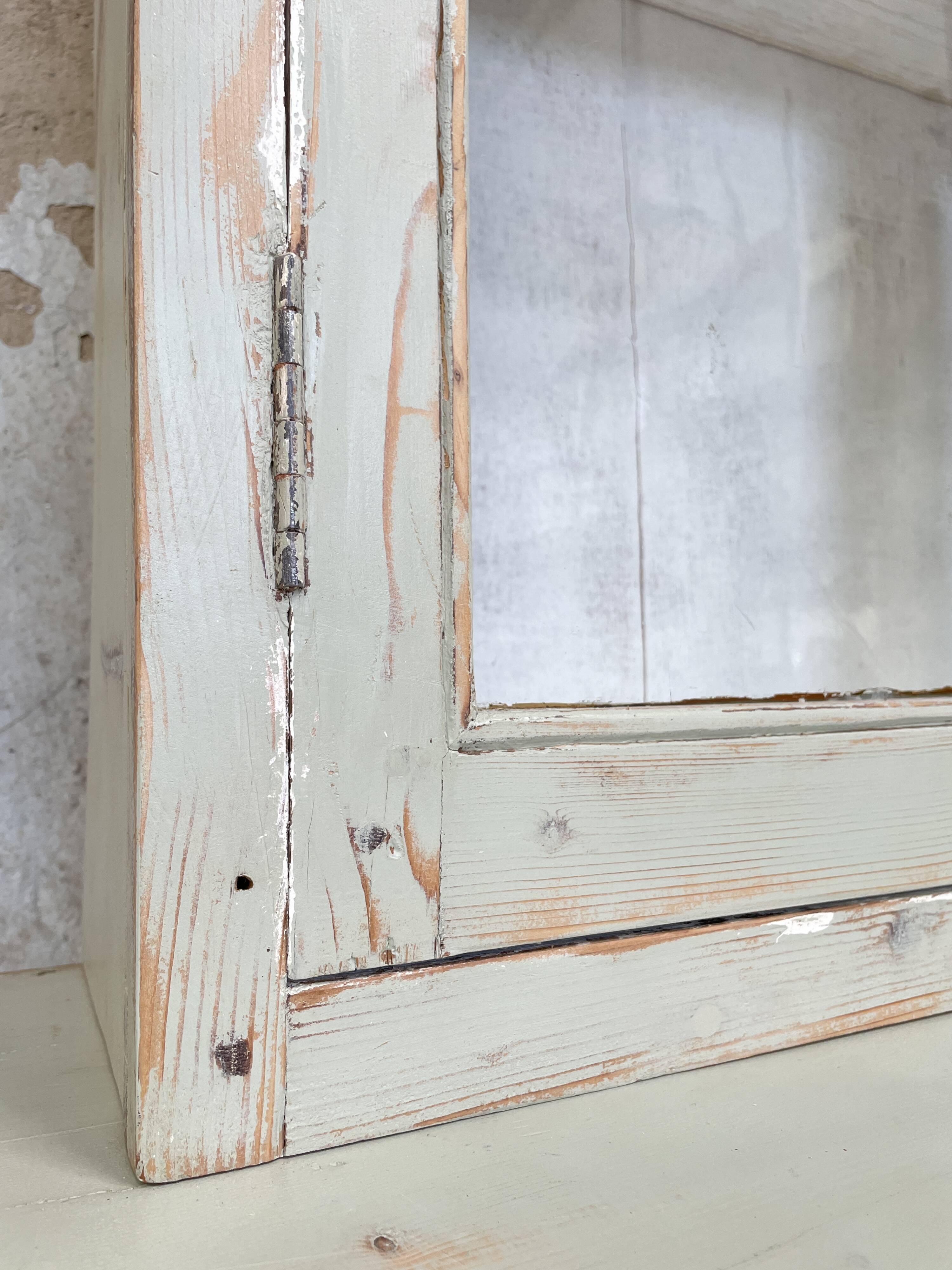 Furniture two body showcase, around 1900.