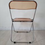 3 Plia chairs, designer Giancarlo Piretti for Anonima Castelli