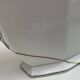 Art Deco service, porcelain with platinum, Kintsugi restoration.