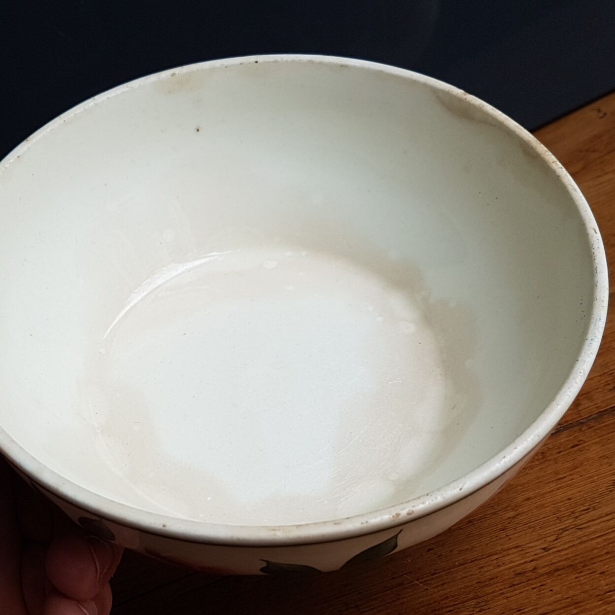 Earthenware bowl HBCM (Creil and Montereau) Maryse