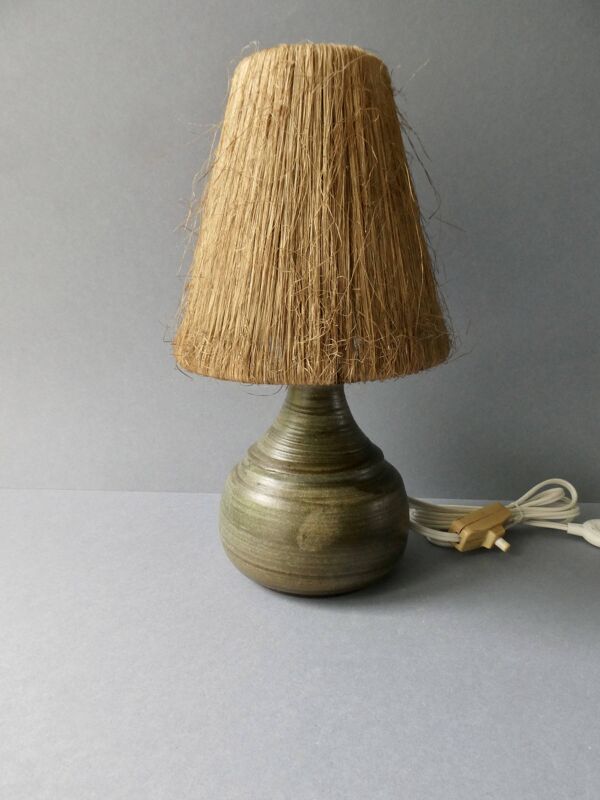 Lampe en céramique signée Helga Ostergaard, Danmark, années 60