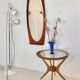 Mid Century Modern Wood Wall Mirror, Campo e Graffi, Italy 1950s