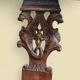Carved wooden corner armchair - 19th century