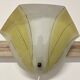 Pair of glass wall lamps Scandinavian design 1950.