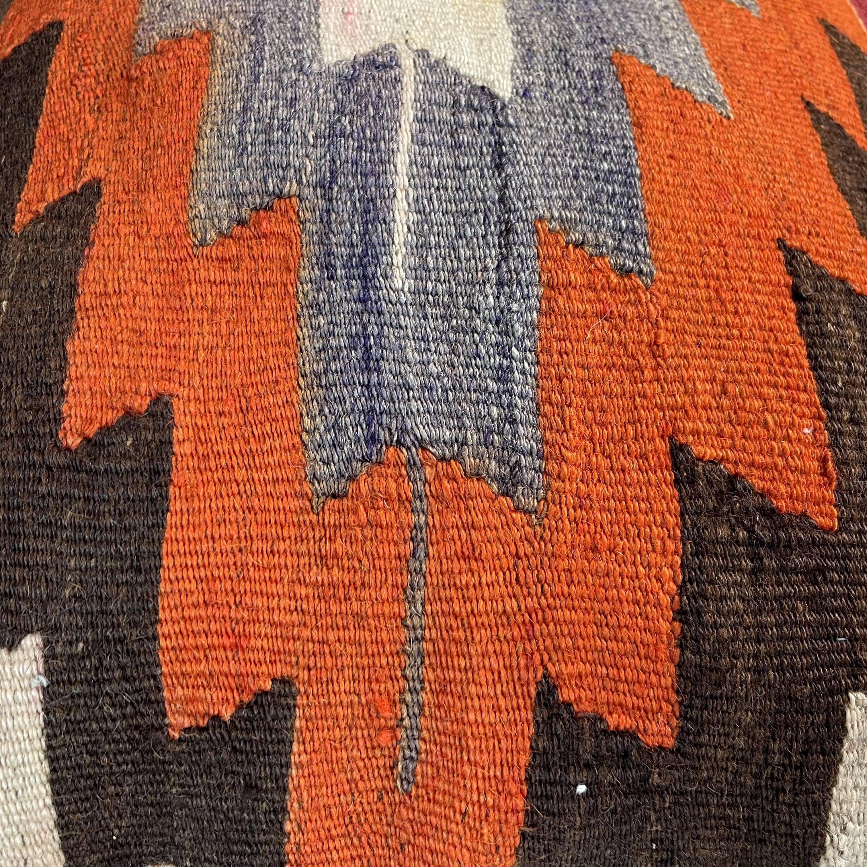 Vintage turkish kilim cushion cover 40 x 40 cm