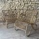 Rattan armchair - 1950s