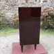 Vintage rag chest of drawers in varnished mahogany