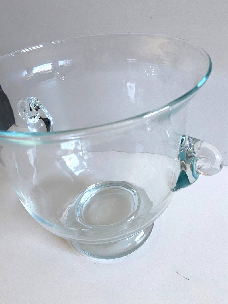 Large Champagne Bucket or Ice Cooler Vase Terrarium Blown Glass