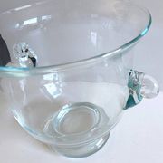 Gros Seau à Champagne ou Glace Rafraichissoir Vase Terrarium Verre Soufflé