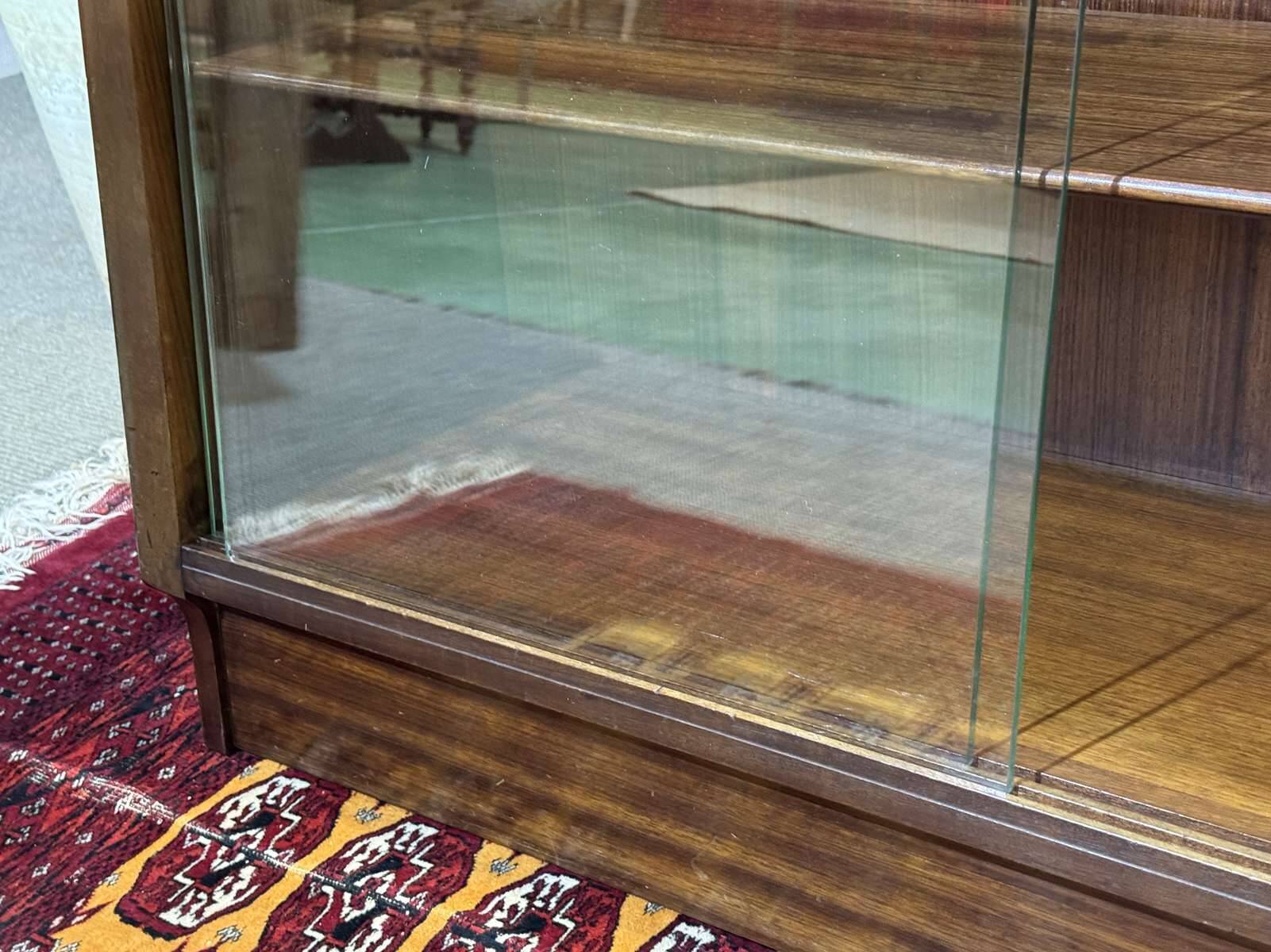 1970s GPlan mahogany display cabinet