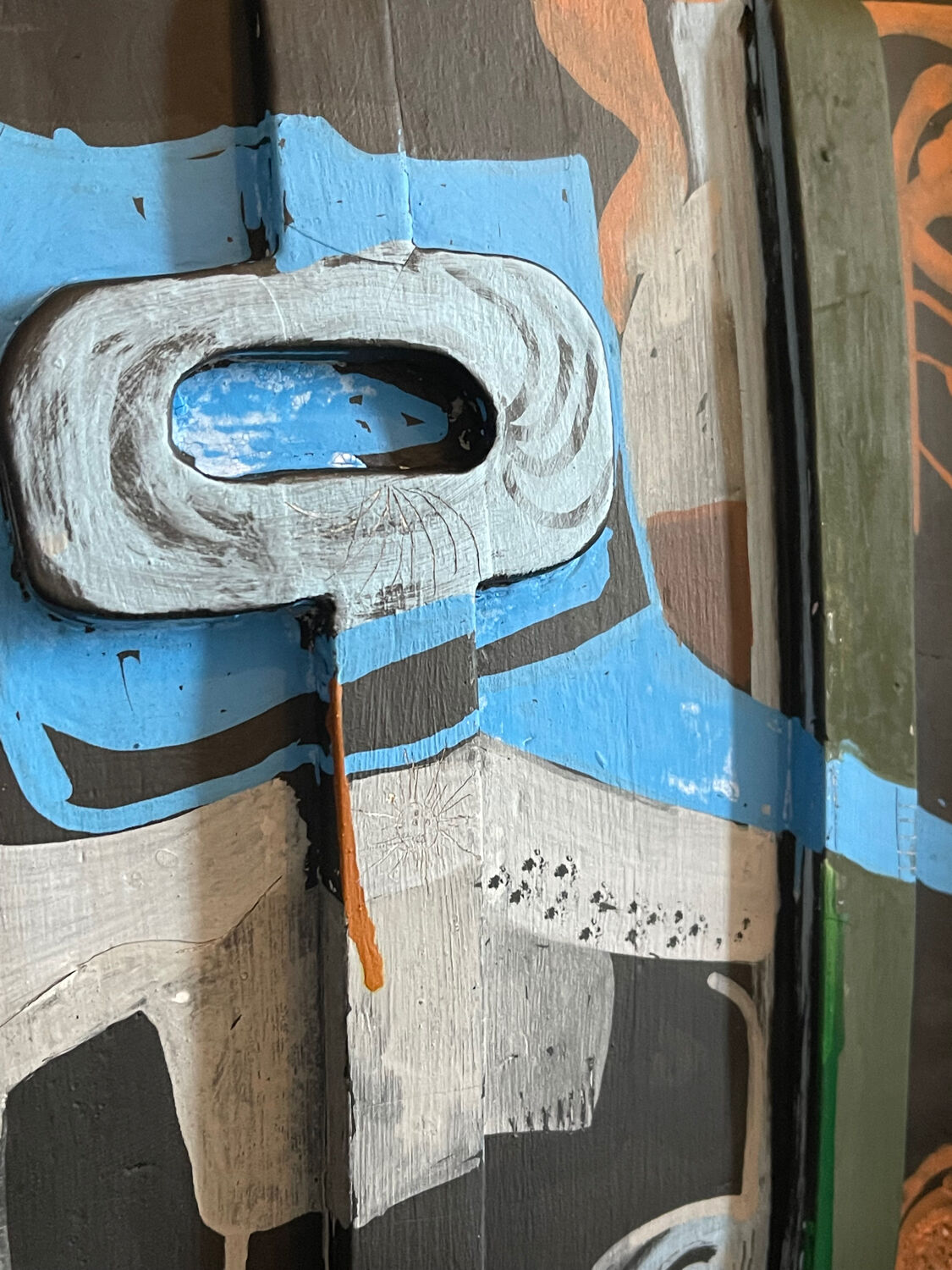 Painted Ceramic Sculpture by Olisch