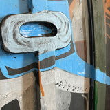 Painted Ceramic Sculpture by Olisch