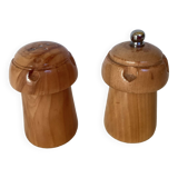 Salt and pepper wooden champagne cork