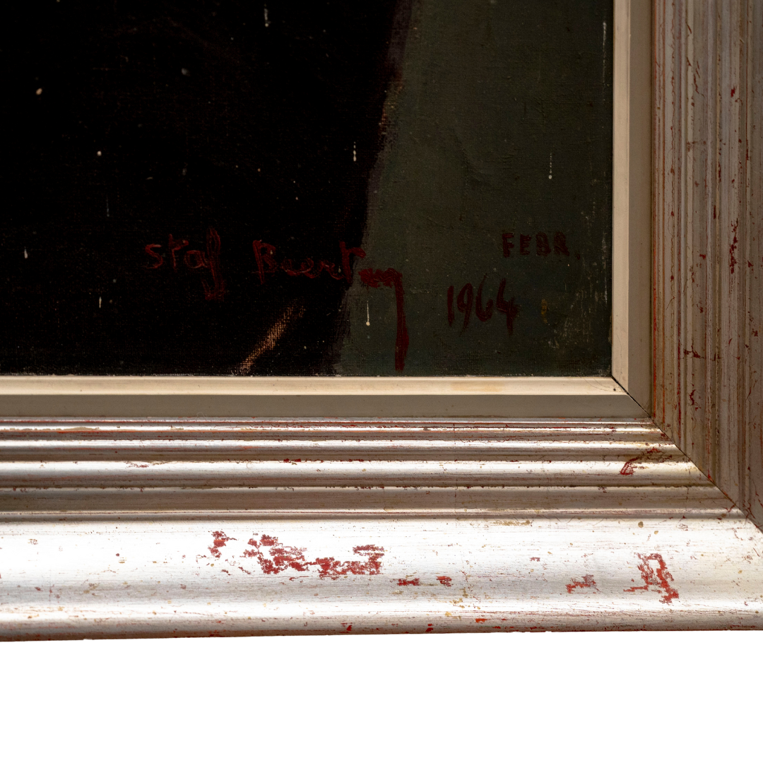 Portrait, oil on canvas, Staf Beerten, 1964