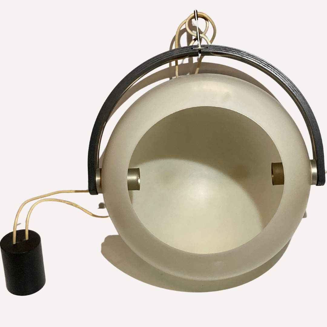 Space age ball sphere pendant by Temde Switzerland, 1970s