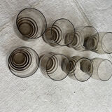 Series of 8 glasses / set of glasses