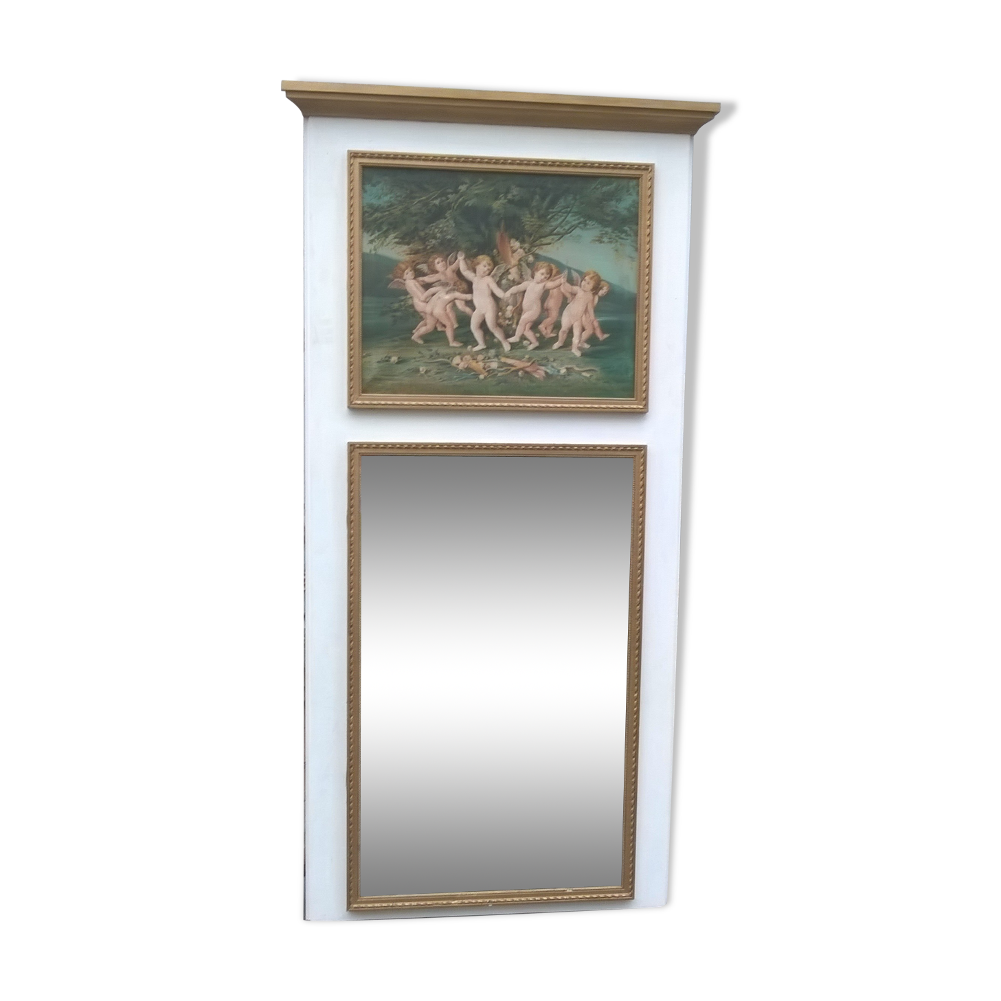 trumeau mirror louis xvi style 104x66cm