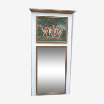 Miroir trumeau style Louis XVI 104x66cm