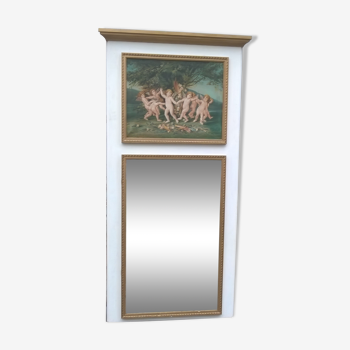 trumeau mirror louis xvi style 104x66cm