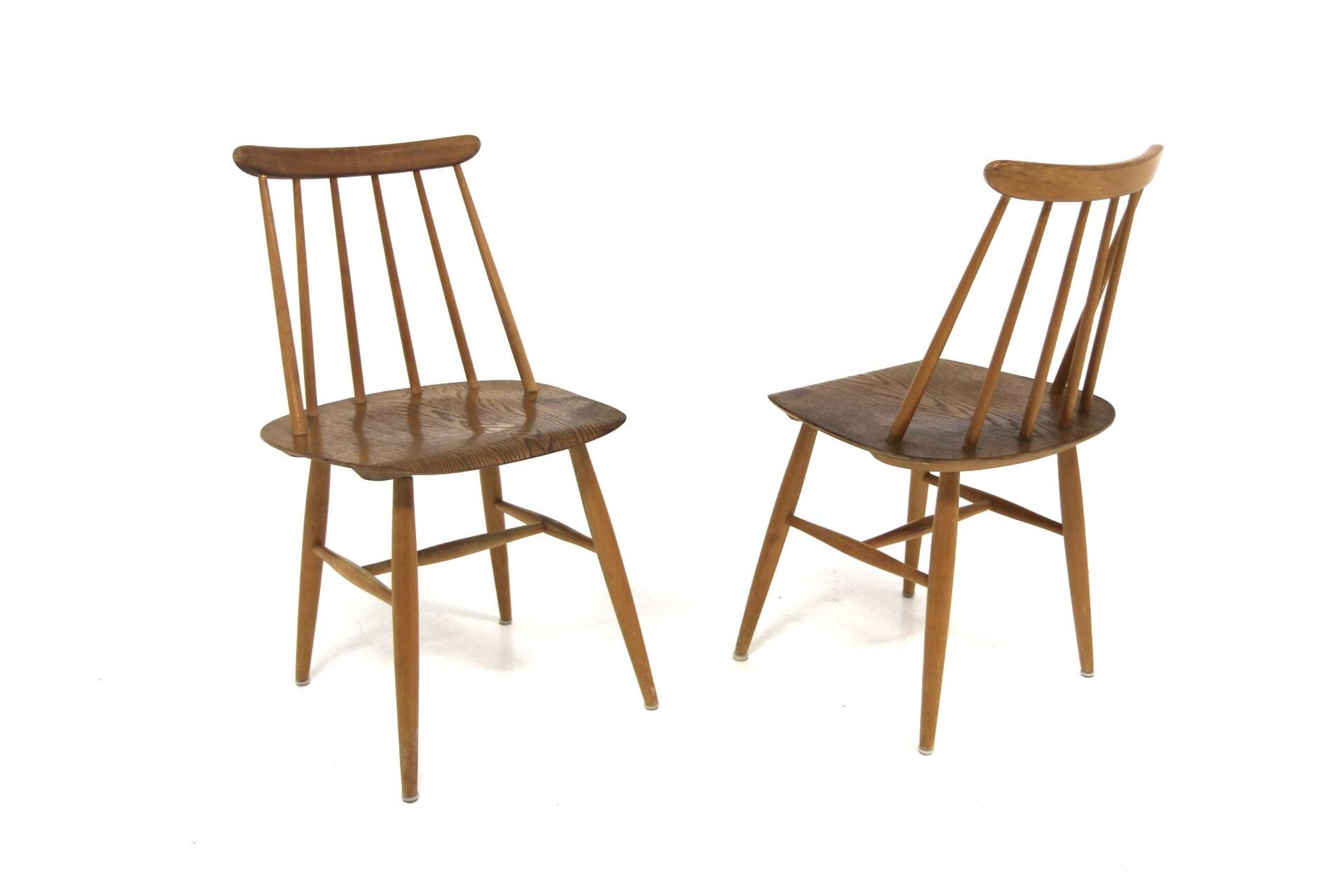 Set of 2 Scandinavian "Fanett" chairs by Ilmari Tapiovaara, Sweden, 1960