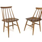 Set of 2 Scandinavian "Fanett" chairs by Ilmari Tapiovaara, Sweden, 1960
