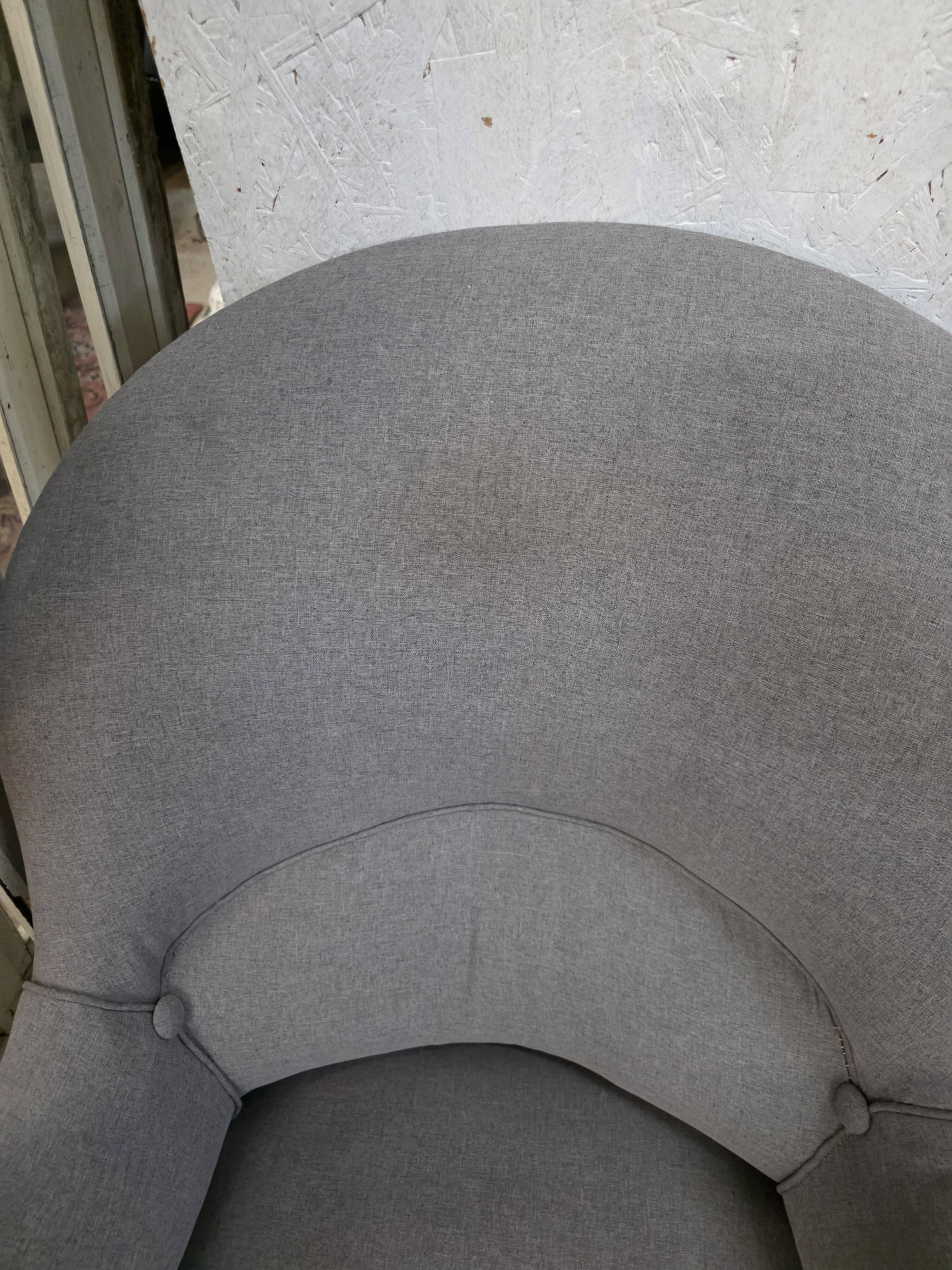 Paire de fauteuils crapaud Napoléon III
