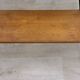 Vintage side coffee table in black lacquered metal and oak, 1950