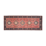 Overdyed Long and Wide Turkish Oushak Runner 4'7" X 11'10"