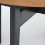 Round decorative Wenge dining table 1970