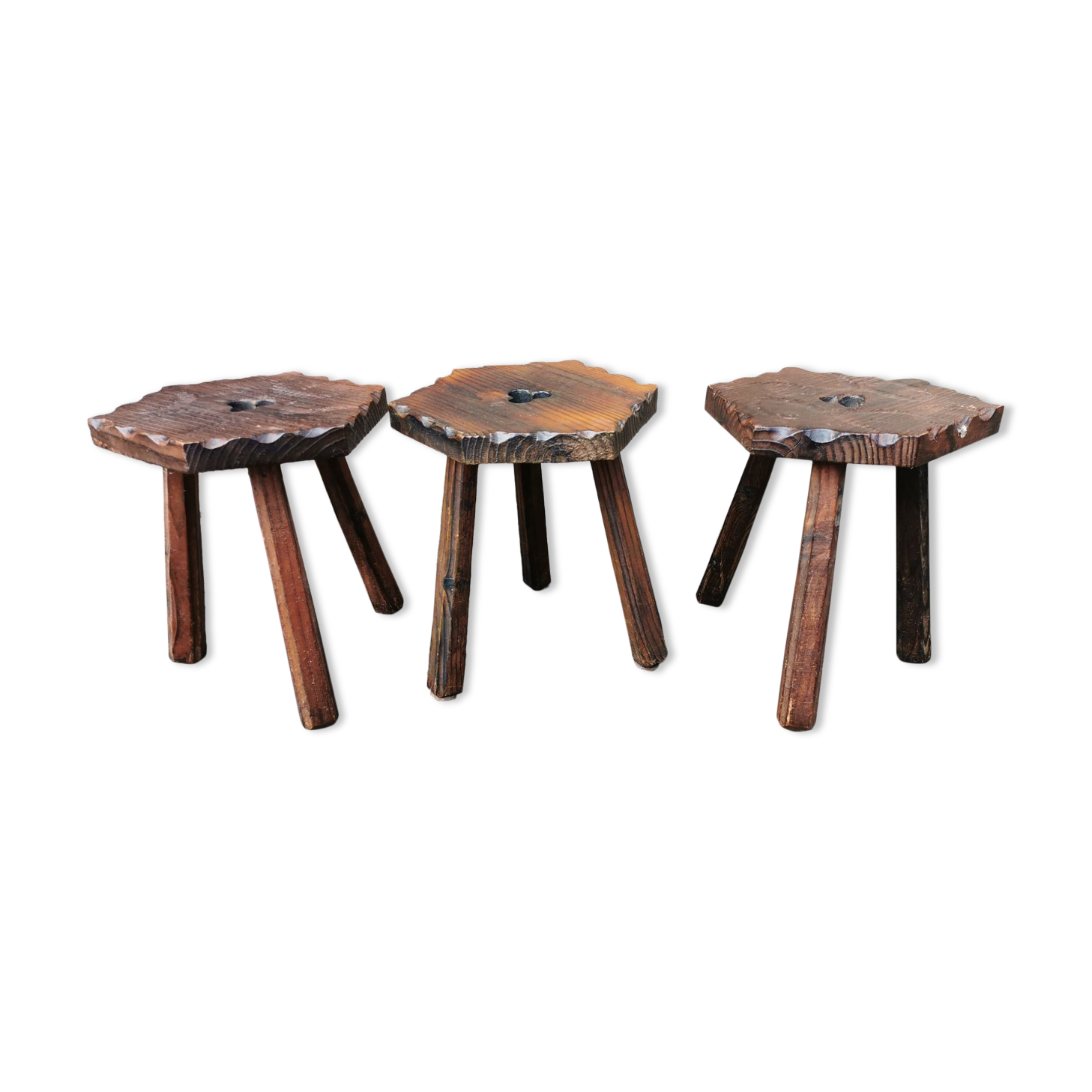 Solid pine stools