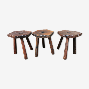 Solid pine stools