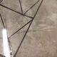 Square coffee table in glass and black satin metal 1980