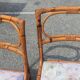 Two rattan chairs