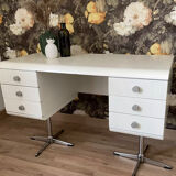 White laqué desk, year 70