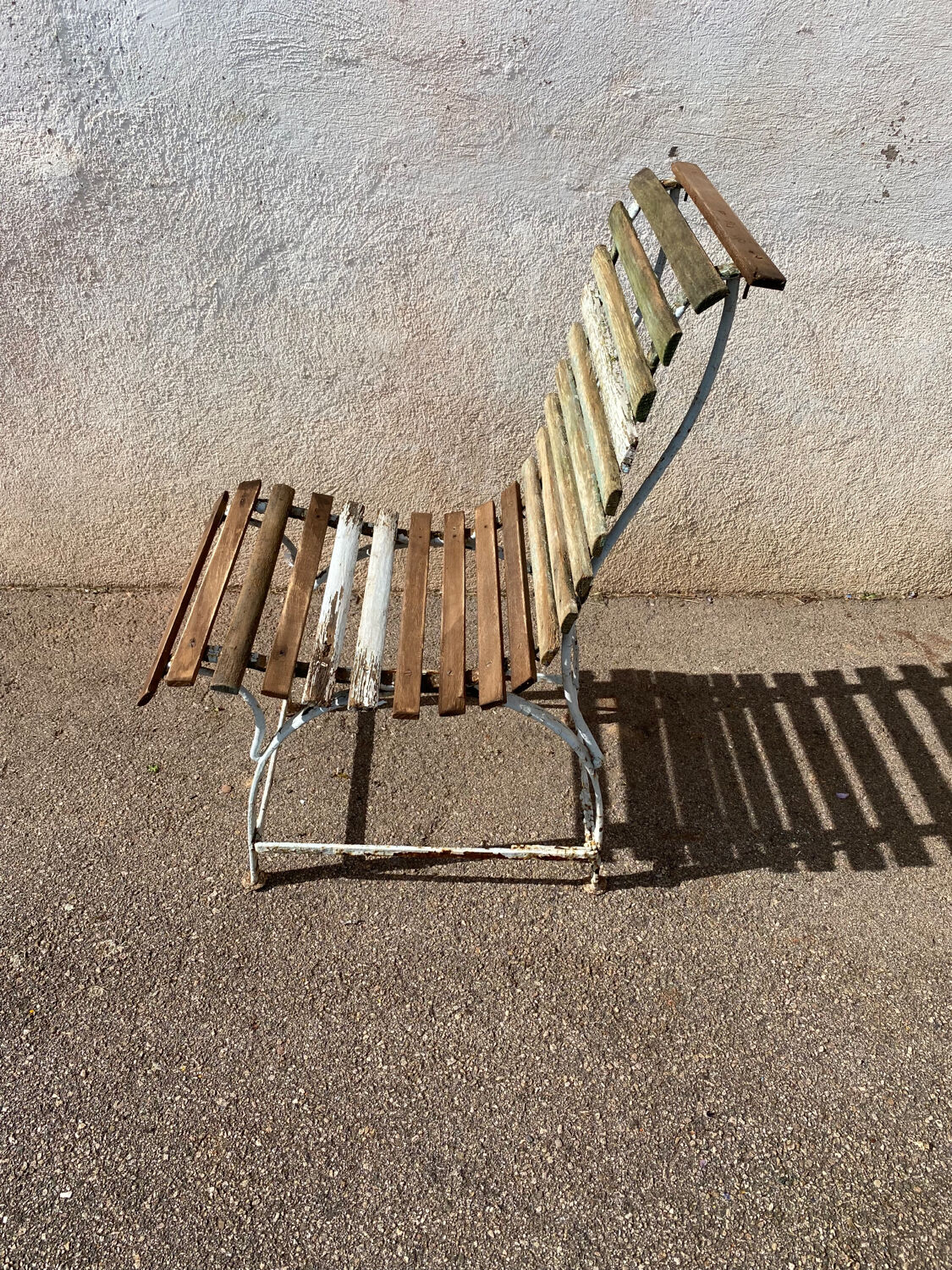Slatted garden chair