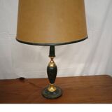 Large vintage leather desk lamp Le Tanneur