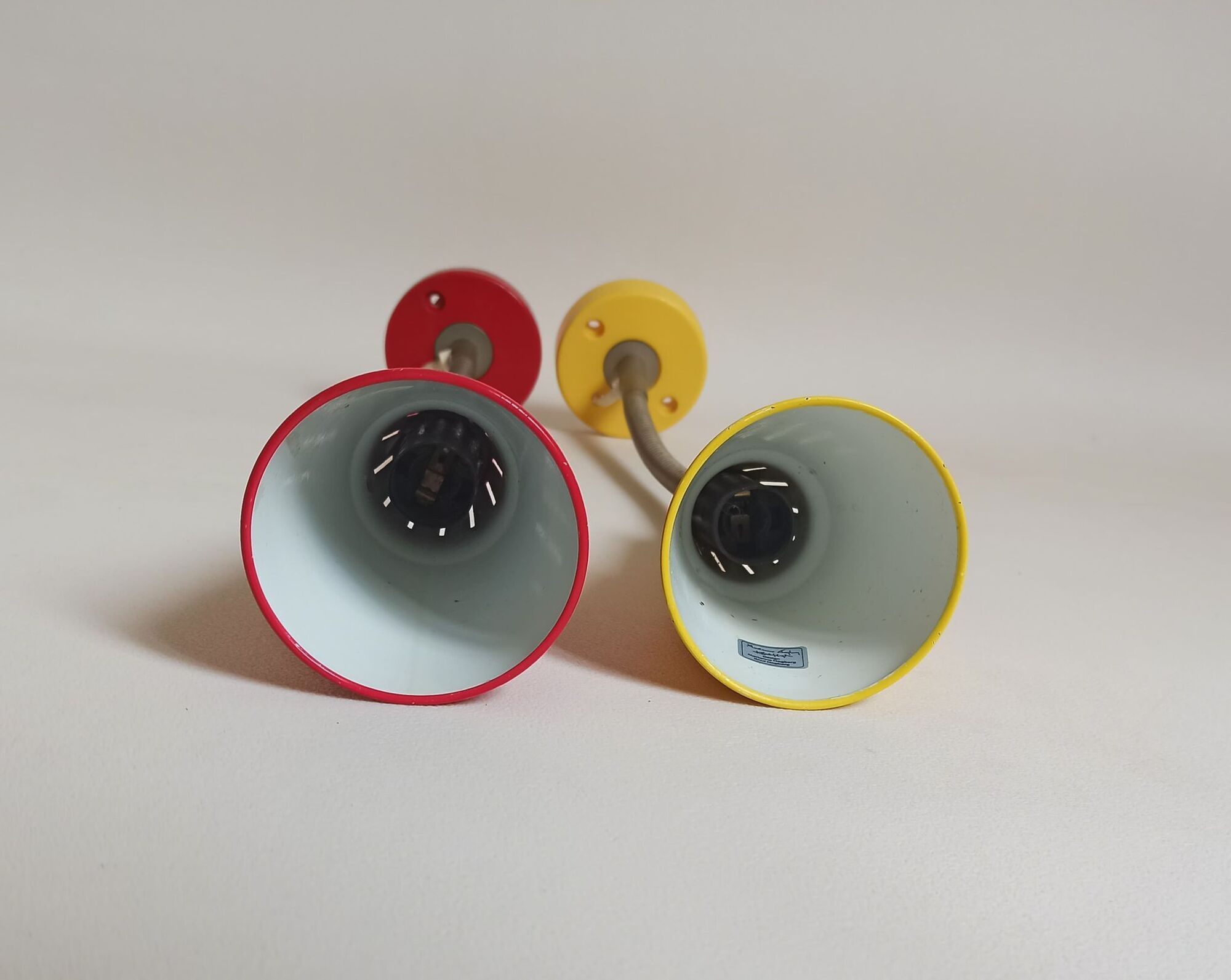 Pair of diabolo wall lamps 70s Marianne Hagberg