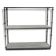 étagère en fer et bois patiné gris