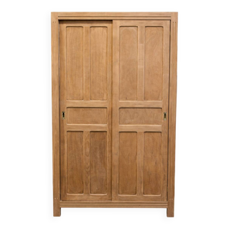 Vintage Parisian wooden wardrobe — 1950s