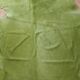 Lime green cow hide rug 278 cm x 233 cm