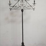 Wrought iron floor lamp with 5 light arms, 1940