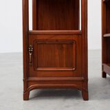 Pair Art Nouveau Nightstands with marble top by Paul Alexandre Dumas, Franc